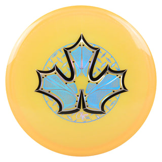 Climo Disc Golf Victory Line Belleair Iron Leaf Midrange 5/4/0/2 Orange/Black Blue 177 grams