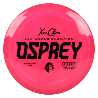Climo Disc Golf Signature Line Osprey Distance Driver 10/6/-3/1 Red/Black 171 grams