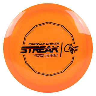 Climo Disc Golf Victory Line Streak Fairway Driver 7/5/0/1 Orange/Black 164 grams