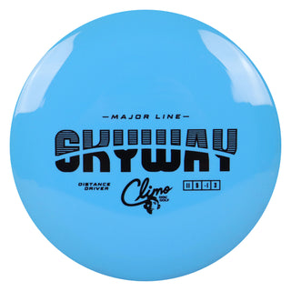 Climo Disc Golf Major Line Skyway Distance Driver 11/5/-1/3 Blue/Black 169 grams