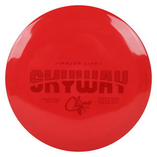 Climo Disc Golf Major Line Skyway Distance Driver 11/5/-1/3 Red/Red 174 grams