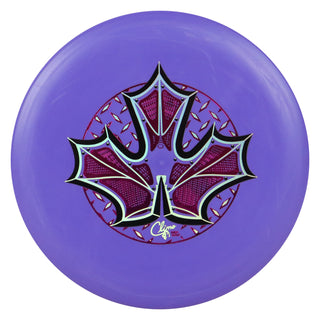 Climo Disc Golf Trophy Line Soft Champ Iron Leaf Putter 2/3/0/0 Purple/Black Magenta 175 grams