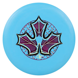 Climo Disc Golf Trophy Line Soft Champ Iron Leaf Putter 2/3/0/0 Blue/Black Magenta 175 grams
