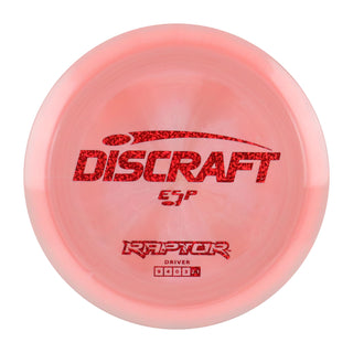 Discraft Disc Golf ESP Raptor Distance Driver 9/4/0/3 Burnt Pink/Red Shapes 170-172g