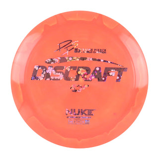 Discraft Disc Golf Paige Pierce Signature ESP Nuke Driver 13/5/-1/3 Blood Orange/Purple Flowers 173-174g
