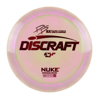 Discraft Disc Golf Paige Pierce Signature ESP Nuke Driver 13/5/-1/3 Sage Pink/Red 173-174g