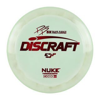 Discraft Disc Golf Paige Pierce Signature ESP Nuke Driver 13/5/-1/3 Pale Green/Red 173-174g