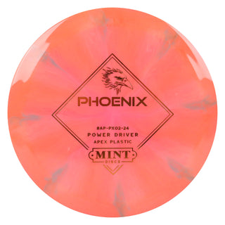 Mint Disc Golf Apex Swirl Phoenix Fairway Driver 9/3/0/4 Peach Pink/Orange 174 grams