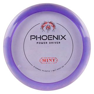 Mint Disc Golf Eternal Phoenix Fairway Driver 9/3/0/4 Purple Galaxy/Red Shatter 165 grams