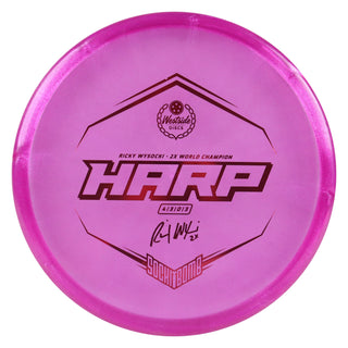 Westside Disc Golf VIP Ice Glimmer Ricky Wysocki Harp Putter 4/3/0/3 Purple/Red 176 grams