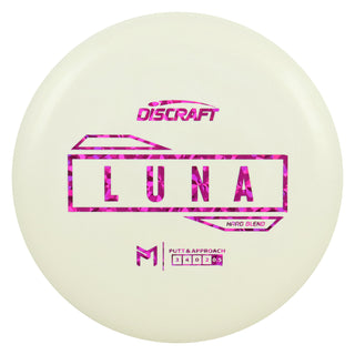 Discraft Disc Golf Paul McBeth Putter Line Hard Luna Putter 3/4/0/2 White/Magenta 172g