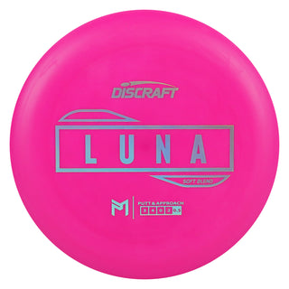 Discraft Disc Golf Paul McBeth Putter Line Soft Luna Putter 3/4/0/2 Hot Pink/Holo 168g