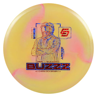 Discraft Disc Golf 2026 Chris Dickerson Tour Series Buzzz V2 Yellow/Navy Shatter 177g