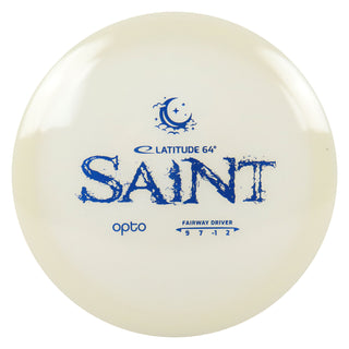 Latitude 64 Disc Golf Opto Moonshine Saint Fairway Driver 9/7/-1/2 Clear/Blue 174 grams