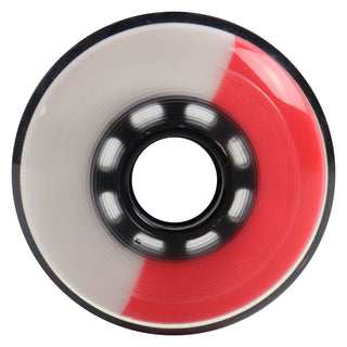 Rink Rat Roller Hockey Wheels Rinkster Split 80mm XXX Grip Red/White (Single)