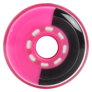 Rink Rat Roller Hockey Wheels Rinkster Split 80mm XXX Grip Black/Pink 4-Pack