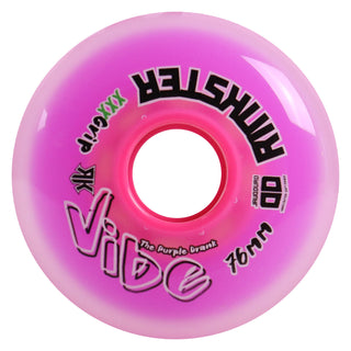 Rink Rat Roller Hockey Wheels Rinkster Vibe 76mm / 80mm HiLo XXX Grip Purple 8-Pack