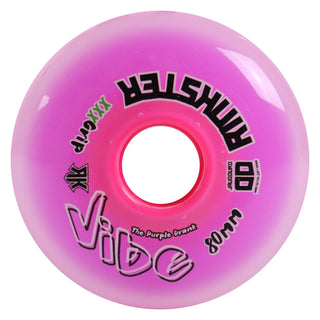 Rink Rat Roller Hockey Wheels Rinkster Vibe 80mm XXX Grip Purple 4-Pack