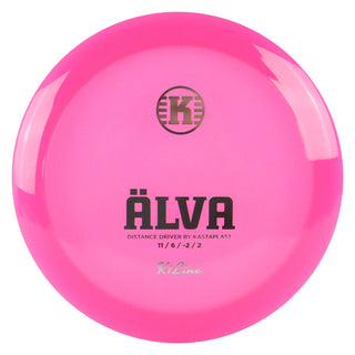Kastaplast Disc Golf K1 Alva Distance Driver 11/6/-2/2 Pink/Silver 171 grams