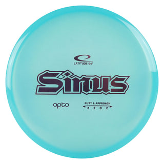 Latitude 64 Disc Golf Opto Sinus Putter 2/2/0/2 Blue/Lavender 176 grams