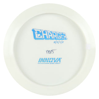 Innova Disc Golf Star Charger All White Bottom Stamp Driver 13/5/-1/2 Blue Holo Stamp 173 grams