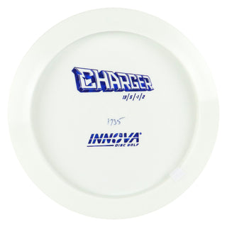 Innova Disc Golf Star Charger All White Bottom Stamp Driver 13/5/-1/2 Navy Blue Stamp 173 grams