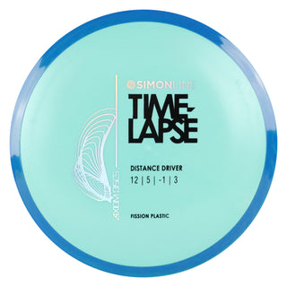 Axiom Disc Golf Simon Lizotte Line Fission Time Lapse Driver 12/5/-1/3 Blue/Dark Blue 162 grams