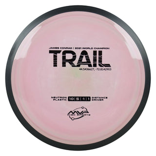 MVP Disc Golf James Conrad Neutron Trail Distance Driver 10/5/-1/1 Blush Blend 175 grams