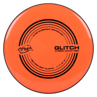 MVP Disc Golf Neutron Glitch Soft Putter Hybrid Catch 1/7/0/0 Neon Orange 149 grams