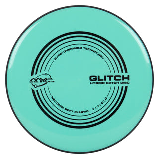 MVP Disc Golf Neutron Glitch Soft Putter Hybrid Catch 1/7/0/0 Teal 149 grams