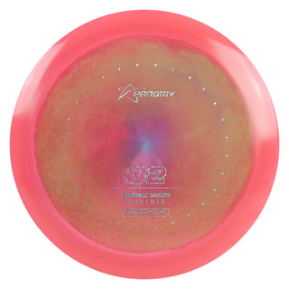 Prodigy Disc Golf Air Spectrum D2 Distance Driver 12/5/0/3 Pink Yellow/Holo Shimmer 164 grams