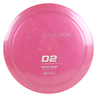 Prodigy Disc Golf 500 D2 Distance Driver 12/5/0/3 Pink/Ghost Shimmer/White 169 grams