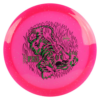 Prodigy Disc Golf 750 Glimmer FX-3 - Snake Hunter 9/5/-1/2 Pink/Green 173 grams