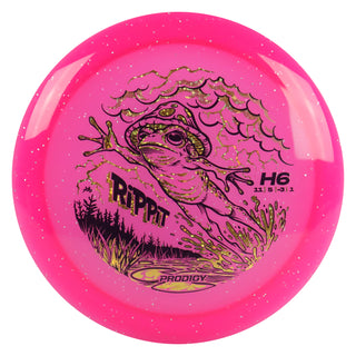 Prodigy Disc Golf 750 Glimmer H6 - Rippit Reborn 11/5/-3/1 Pink/Gold Stars 174 grams