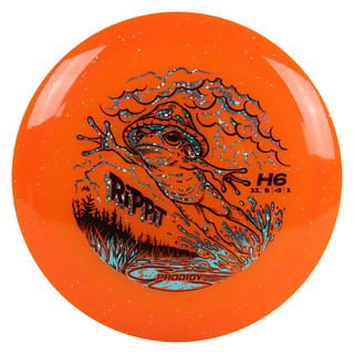 Prodigy Disc Golf 750 Glimmer H6 - Rippit Reborn 11/5/-3/1 Orange/Blue Stars 174 grams