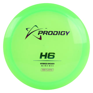 Prodigy Disc Golf 400 H6 Hybrid Driver 11/5/-3/1 Green/Purple Metallic 171 grams