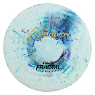 Prodigy Disc Golf 300 Soft Fractal PA-5 Putt and Approach 3/4/-2/0.5 Grey Blue/Gold Prisms/Rasta 174 grams
