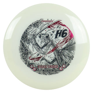 Prodigy Disc Golf 400 Glow H6 Slasher Hybrid Driver 11/5/-3/1 White/Magenta 174 grams
