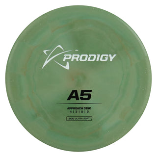 Prodigy Disc Golf 300 Ultra Soft A5 Putt and Approach 4/3/0/2 Dark Sage/White/Black 168 grams
