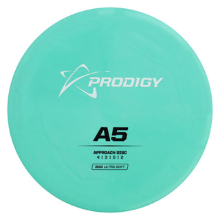 Prodigy Disc Golf 300 Ultra Soft A5 Putt and Approach 4/3/0/2 Teal/White/Black 167 grams