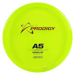 Prodigy Disc Golf 400 A5 Putt and Approach 4/3/0/2 Yellow/Red/Indigo 176 grams