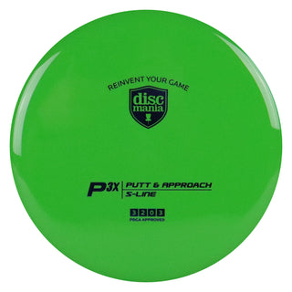 Discmania Disc Golf S-Line P3X Putter 3/2/0/3 Green/Indigo 173 grams