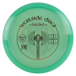 Westside Disc Golf VIP Air Hatchet Fairway Driver 9/6/-2/1 Green/Red 151 grams