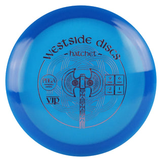 Westside Disc Golf VIP Hatchet Fairway Driver 9/6/-2/1 Blue/Lavender 172 grams