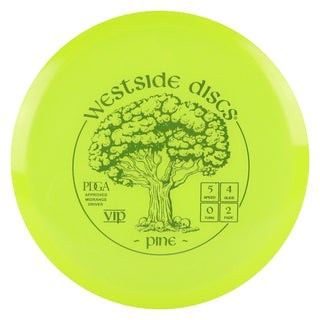 Westside Discs Disc Golf VIP Pine Midrange 5/4/0/2 Yellow/Olive 174 grams