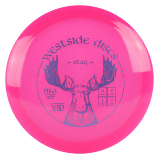Westside Disc Golf VIP Stag Fairway Driver 8/6/-1/2 Pink/Slate 173 grams