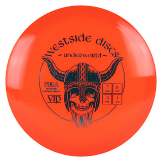 Westside Discs Disc Golf VIP Underworld Fairway Driver 7/6/-3/1 Orange/Turquoise 172 grams