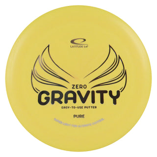 Latitude 64 Disc Golf Zero Gravity Pure Putter 3/3/-1/1 Yellow/Silver 129 grams