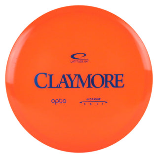 Latitude 64 Disc Golf Opto Claymore Midrange 5/5/-1/1 Orange/Blue 177 grams