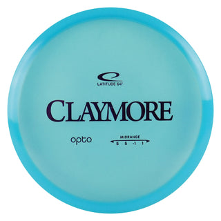 Latitude 64 Disc Golf Opto Claymore Midrange 5/5/-1/1 Blue/Purple 177 grams-
